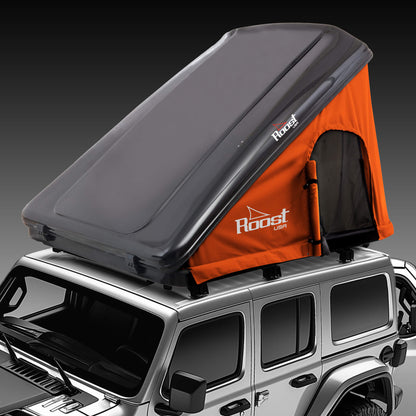 Roost Roof Top Tent 3Q View Orange Black Shell